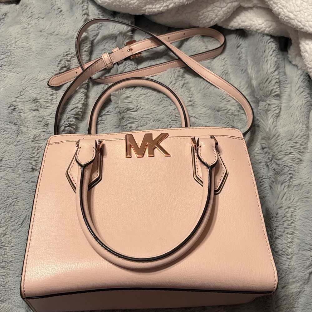 Michael Kors Blush Pink Tote with Gold Accents